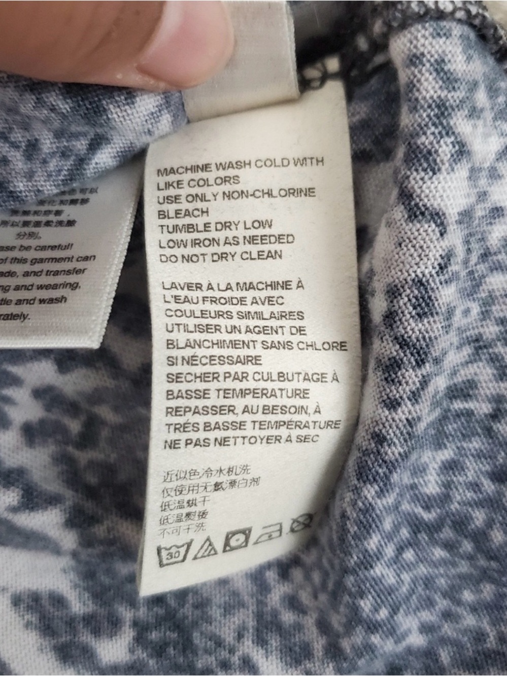 Free People Gray Snake-Print Short Sleeve Tee - Picture 7 of 8